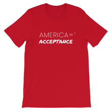 America = ®  Acceptance T-shirt | Unisex  Social Justice T-shirts