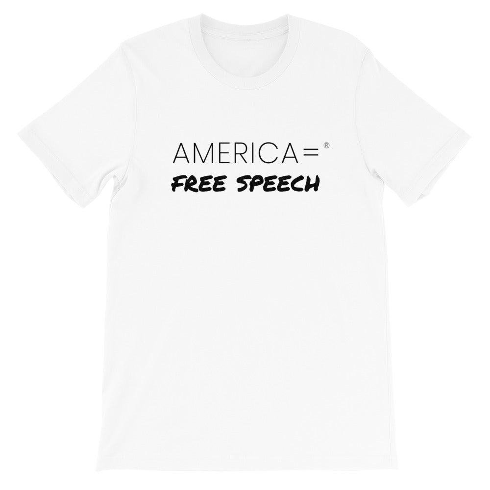 America = ® Free Speech T-shirt | Unisex Social Justice T-shirts