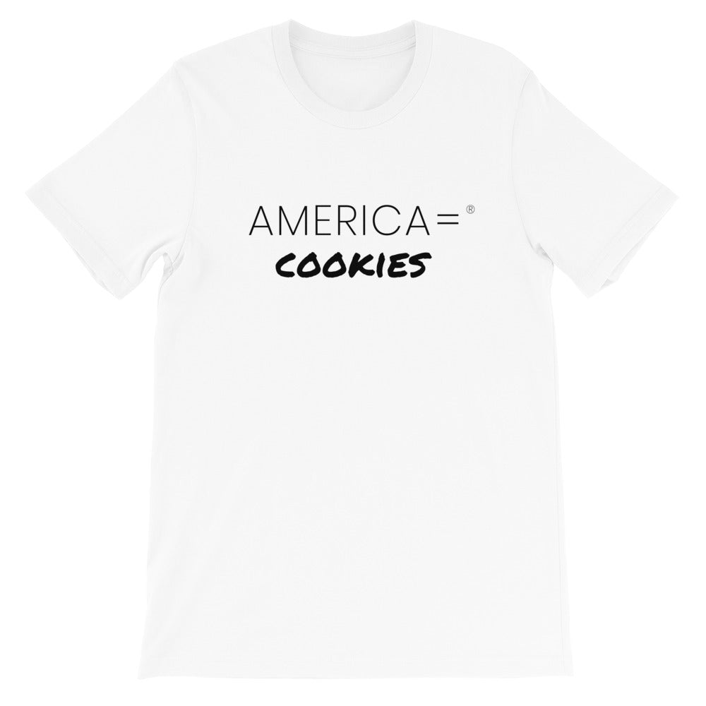 America = ®  Cookies T-shirt | Unisex Humor & Fun T-shirts