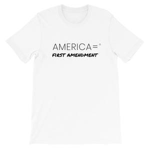 America = ®  First Amendment T-shirt | Unisex Social Justice T-shirts