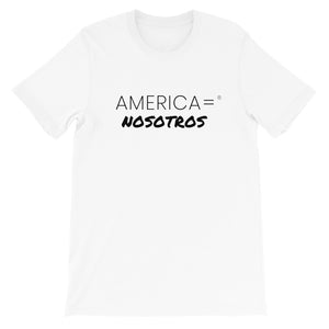 America = ® Nosotros T-shirt | Unisex Patriotic T-shirts