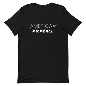 America = ® Kickball T-shirt  Unisex Sports T-shirts – America Equals