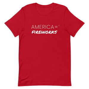 America = ®  Fireworks T-shirt | Unisex Patriotic T-shirts